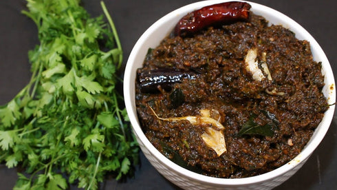 Prakruthi Kothimeera Coriander Pickle Andhra Style